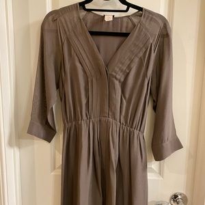 J. Crew tan long sleeve dress